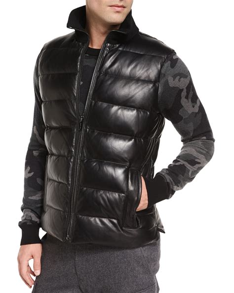 michael kors vest heren|Michael Kors black puffer vest.